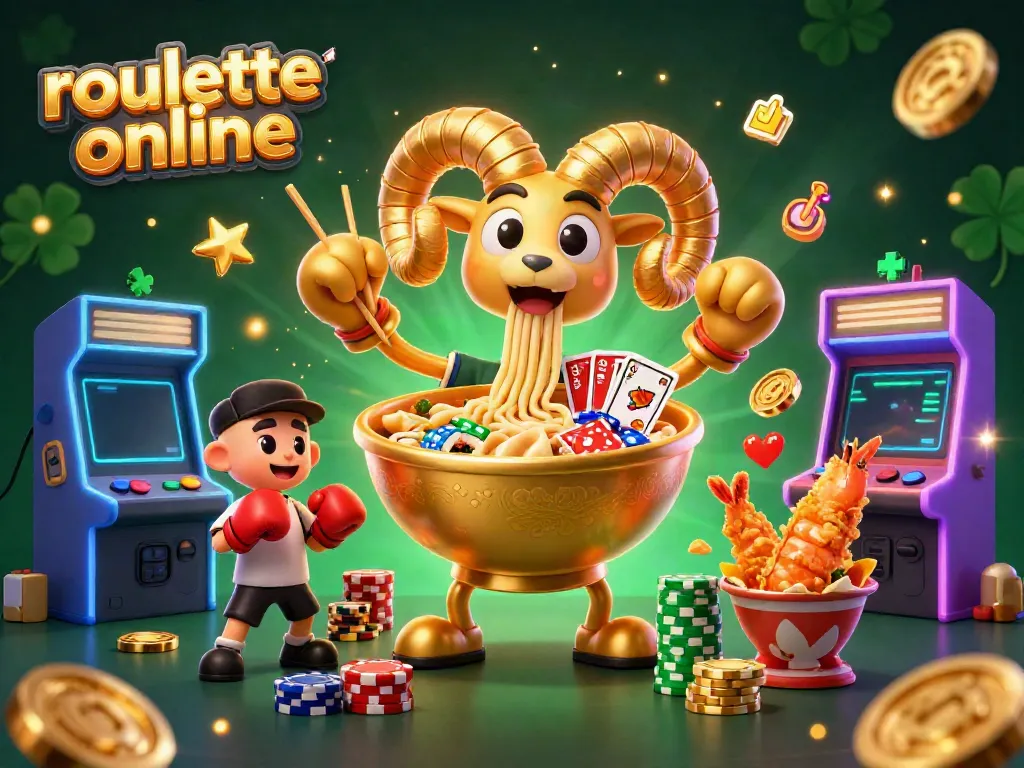 Experience the excitement of roullete online with vibrant casino-themed characters and dynamic gaming elements.