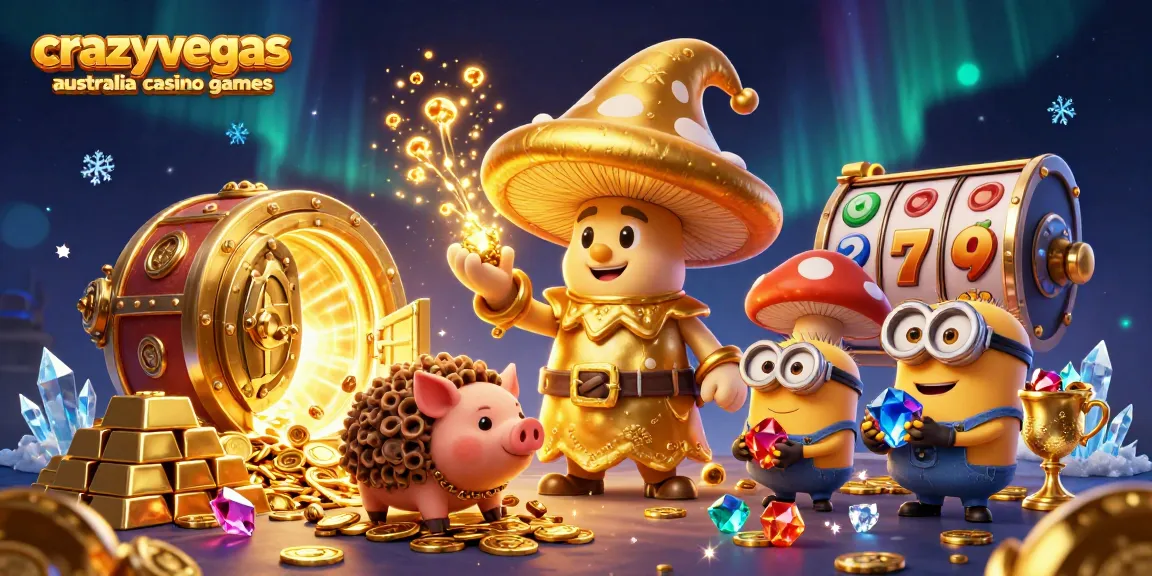 Experience the thrill of crazyvegas australia casino games with golden wizards and treasures!